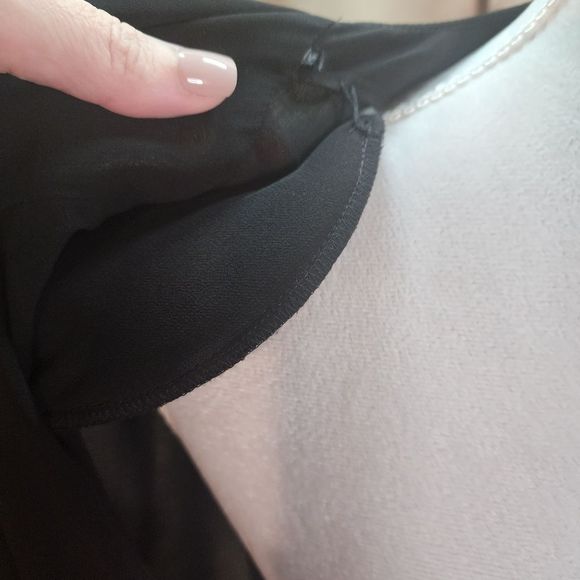 CALVIN KLEIN Black Flowy Open Front Dress Jacket Size XL - Picture 7 of 9